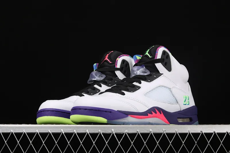 All categories Air Jordan Jordan series basketball shoes Air Jordan 5 Air Jordan 5 White Bel-Air AJ5 Joe 5 Fresh Prince 2020 version College Purple DB3335-100
